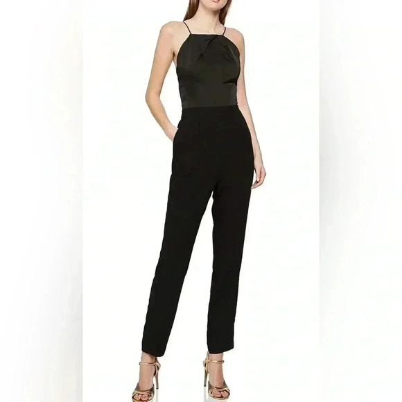 REISS ROSALIE STRAPPY CROSS BACK JUMPSUIT - Picture 7 of 15